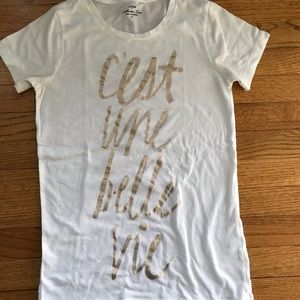 Jcrew light weight Paris novelty T-shirt